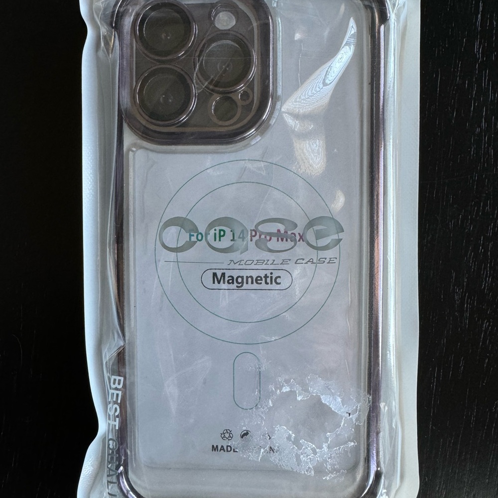 Magnetic Clear Case for iPhone 14 Pro Max